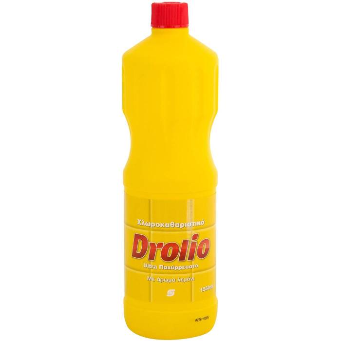 DROLIO χλωροκαθαριστικό με άρωμα λεμόνι 1,25lt