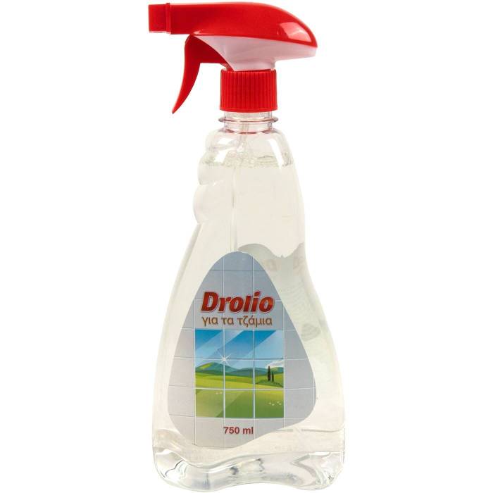 DROLIO υγρό καθαριστικό τζαμιών με αντλία 750ml