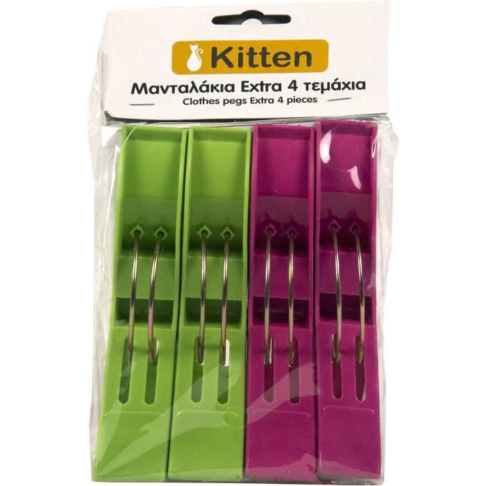 KITTEN μανταλάκια έξτρα 4τεμ
