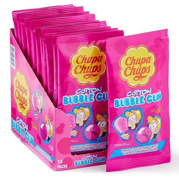 CHUPA CHUPS Cotton Bubble Gum Tutti Frutti 12τεμ
