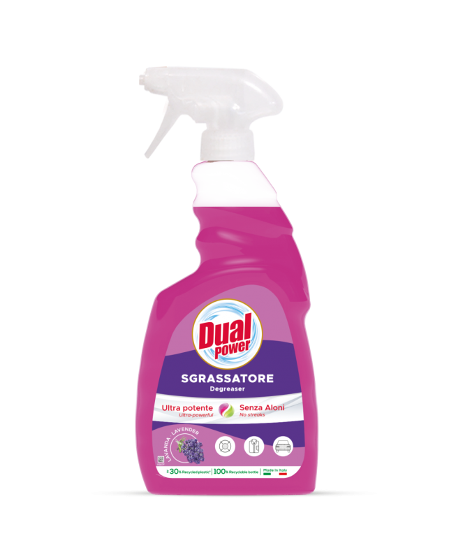 DUAL POWER υγρό καθαριστικό για λίπη spray λεβάντα 750ml