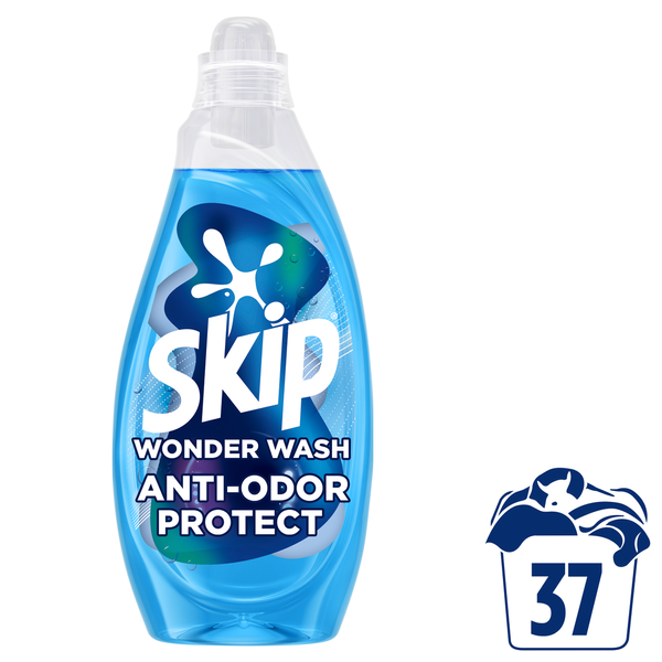 SKIP Wonder υγρό πλυντηρίου ρούχων anti-odor protect 37μεζ 1,48lt