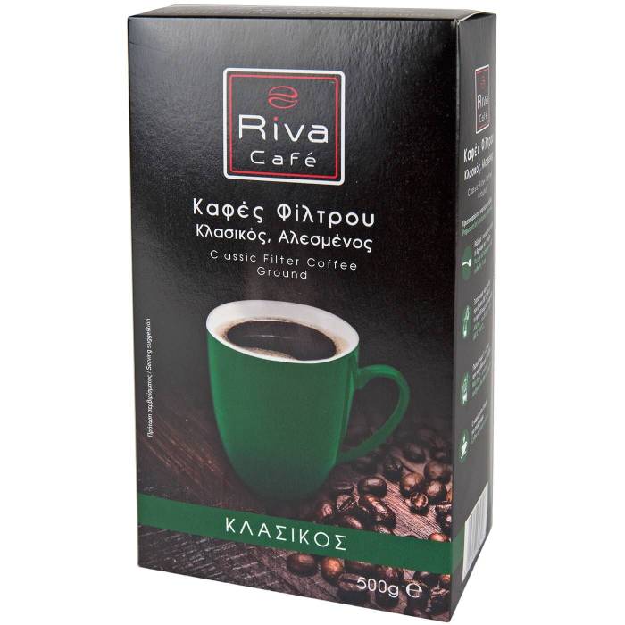 RIVA Cafe φίλτρου κλασικός καφές αλεσμένος 500gr