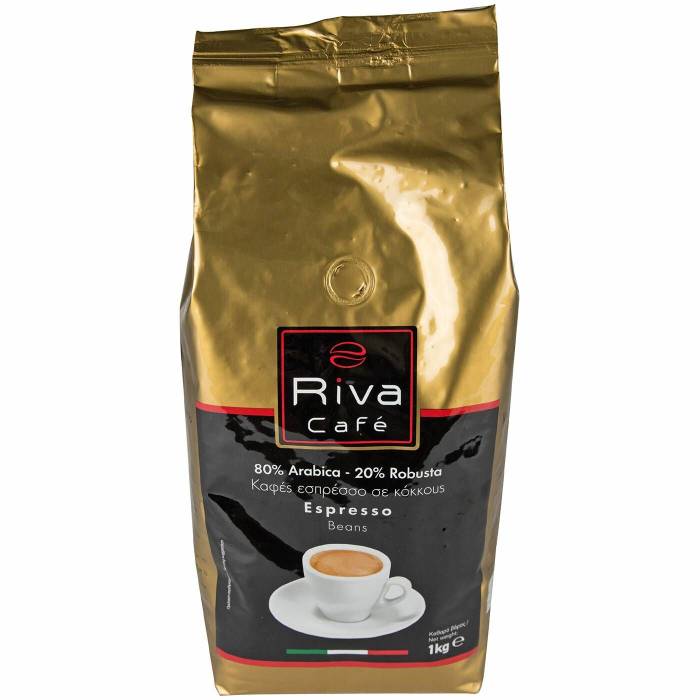 RIVA Cafe καφές espresso Gold σε κόκκους (80% Arabica - 20% Robusta) 1kg