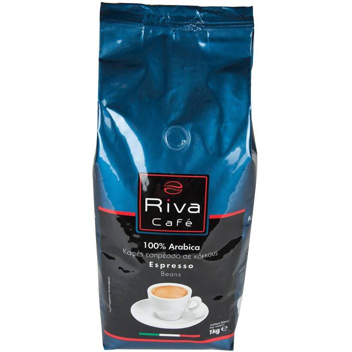 RIVA Cafe καφές espresso Platinum σε κόκκους (100% Arabica) 1kg