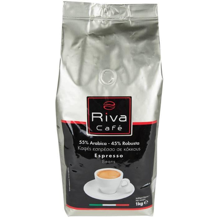 RIVA Cafe καφές espresso Silver σε κόκκους (55% Arabica - 45% Robusta) 1kg