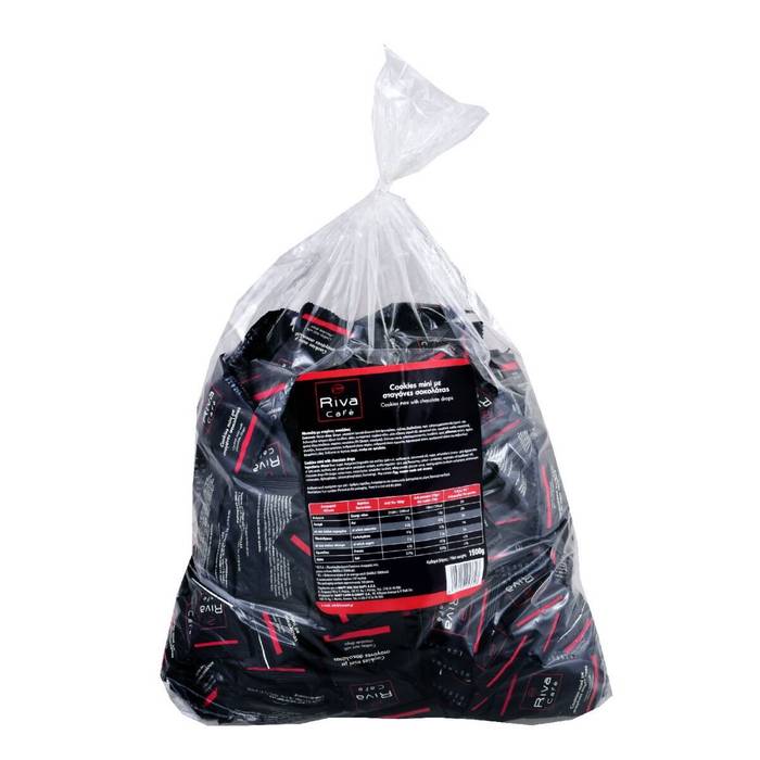 RIVA Cafe μπισκότα mini με σταγόνες σοκολάτας 230τεμ 1,5kg