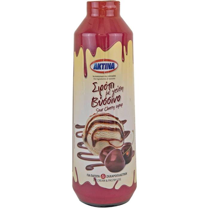 ΑΚΤΙΝΑ σιρόπι με γεύση βύσσινο 1,2kg