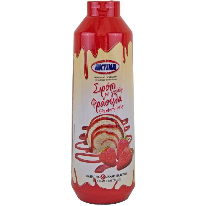 ΑΚΤΙΝΑ σιρόπι με γεύση φράουλα 1,2kg
