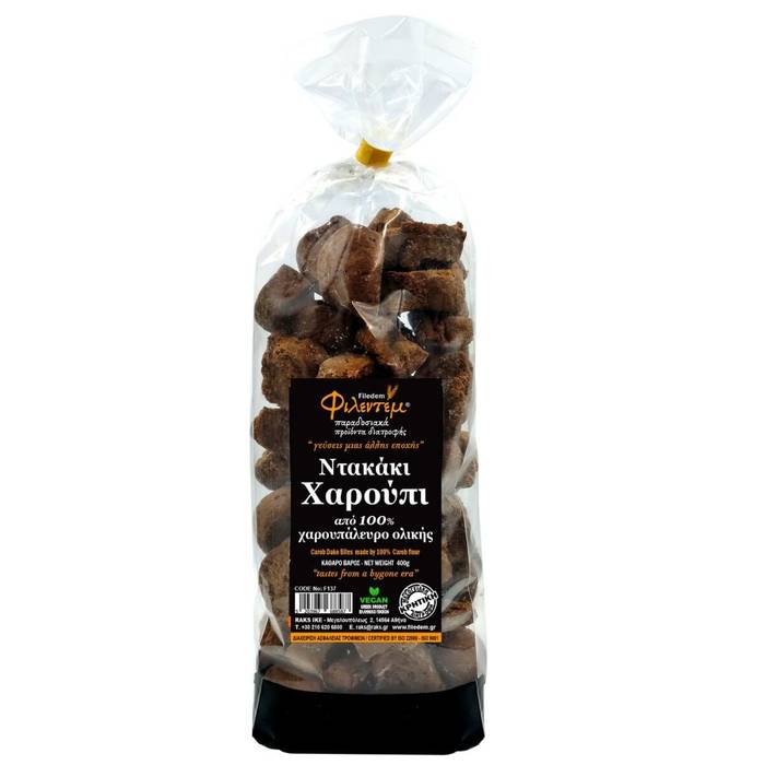 ΦΙΛΕΝΤΕΜ ντακάκι χαρούπι ολικής άλεσης 400gr