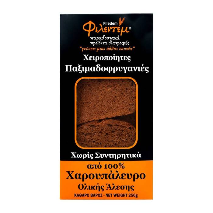 ΦΙΛΕΝΤΕΜ παξιμάδια με χαρούπι 250gr
