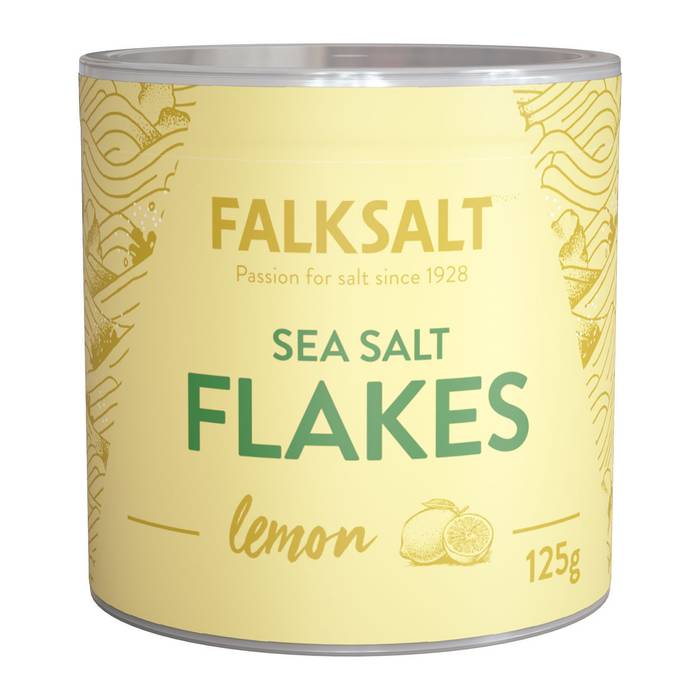FALKSALT θαλασσινές νιφάδες άλατος με λεμόνι 125gr