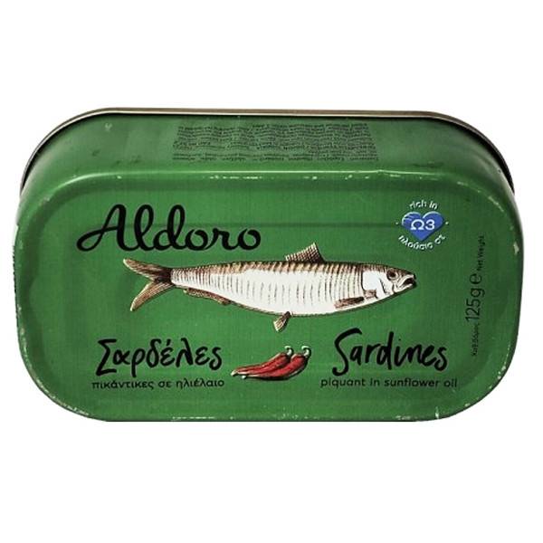 ALDORO πικάντικες σαρδέλες 125gr