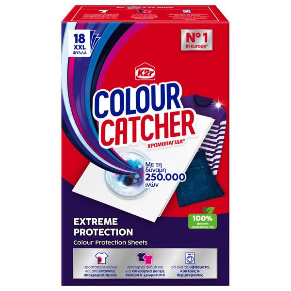 K2R colour catcher χρωμοπαγίδες extreme 18τεμ