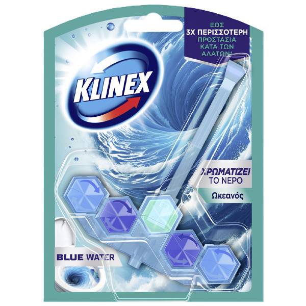 KLINEX μπλοκ αρωματικό τουαλέτας blue water ωκεανός 48gr