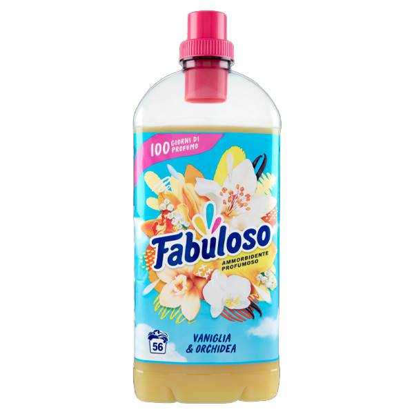 FABULOSO συμπυκνωμένο μαλακτικό βανίλια και ορχιδέα 56μεζ 1,25lt