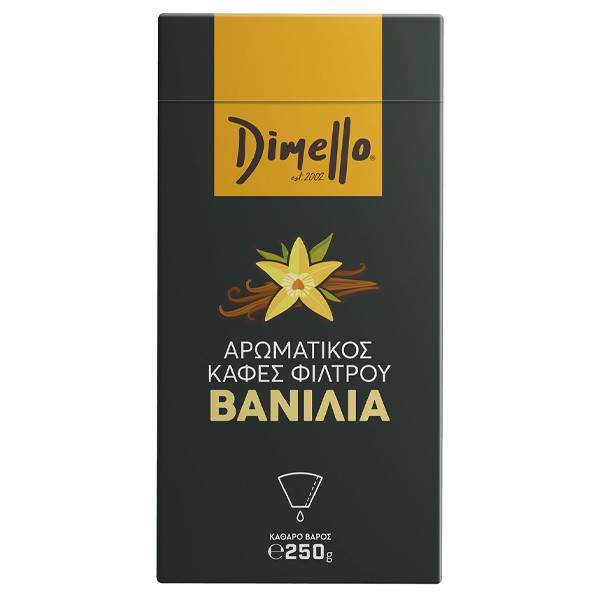 DIMELLO καφές φίλτρου αλεσμένος βανίλια 250gr