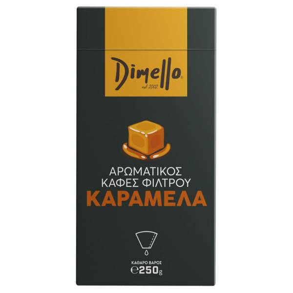 DIMELLO καφές φίλτρου αλεσμένος καραμέλα 250gr