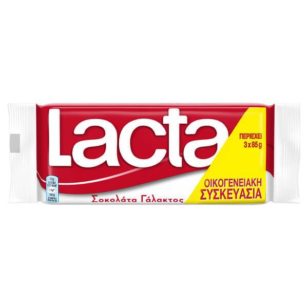 LACTA σοκολάτα γάλακτος 3x85gr