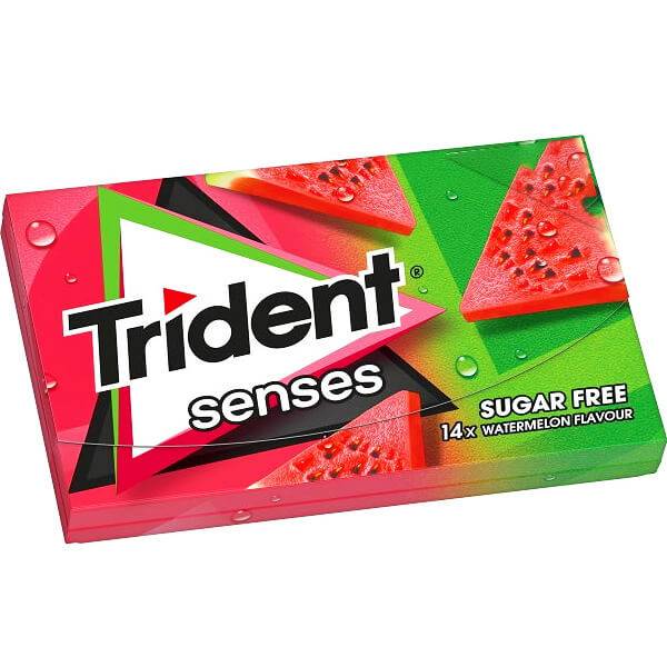 TRIDENT τσίχλες senses καρπούζι 12x27gr