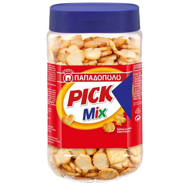 ΠΑΠΑΔΟΠΟΥΛΟΥ κράκερ mini pick crackers μιξ 350gr