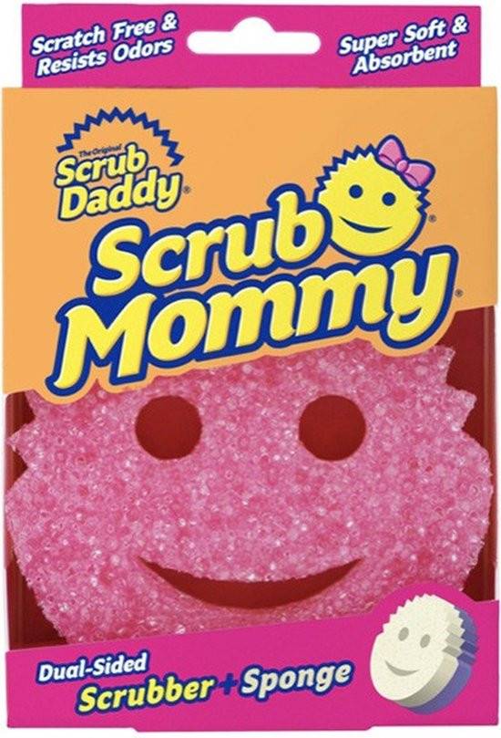 SCRUB MOMMY σφουγγάρι κουζίνας διπλής όψης σκληρό και μαλακό 1τεμ