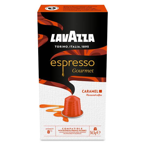 LAVAZZA καφές espresso Caramel σε κάψουλες συμβατές με μηχανές Nespresso 10τεμ