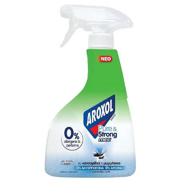 AROXOL εντομοκτόνο Pure και Strong Mec για κατσαρίδες και μυρμήγκια άοσμο 350ml