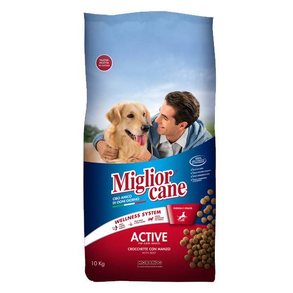 MORANDO Miglior σκυλοτροφή κροκέτα active βοδινό 10kg