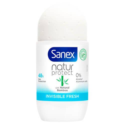 SANEX αποσμητικό σώματος roll-on bamboo inisible fresh 50ml