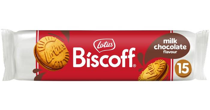 LOTUS BISCOFF μπισκότα sandwich με σοκολάτα γάλακτος 150gr