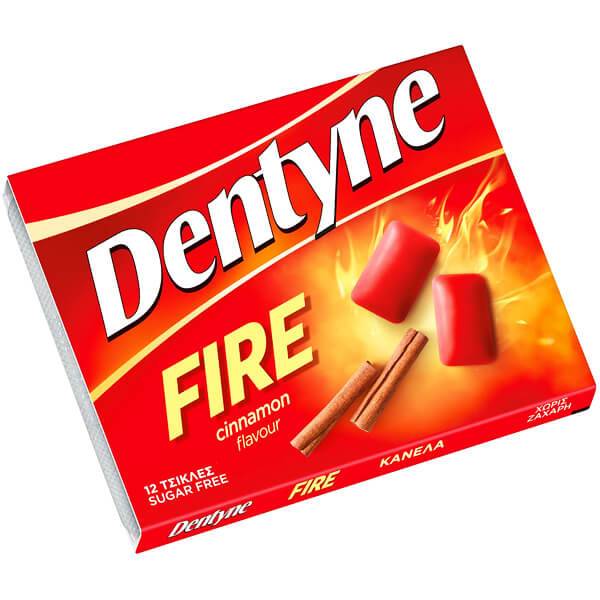 DENTYNE fire τσίχλες με κανέλα χωρίς ζάχαρη 14x16,8gr