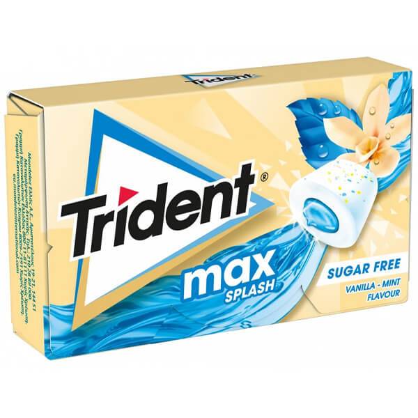 TRIDENT τσίχλες long lasting βανίλια και μέντα 16x22gr