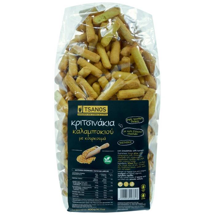 TSANOS κριτσίνια με καλαμπόκι 400gr