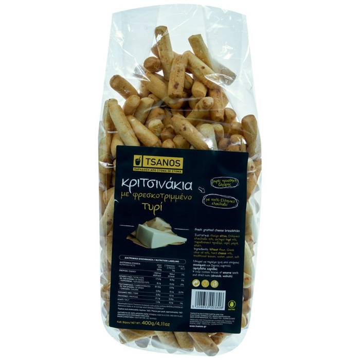 TSANOS κριτσίνια με τυρί 400gr