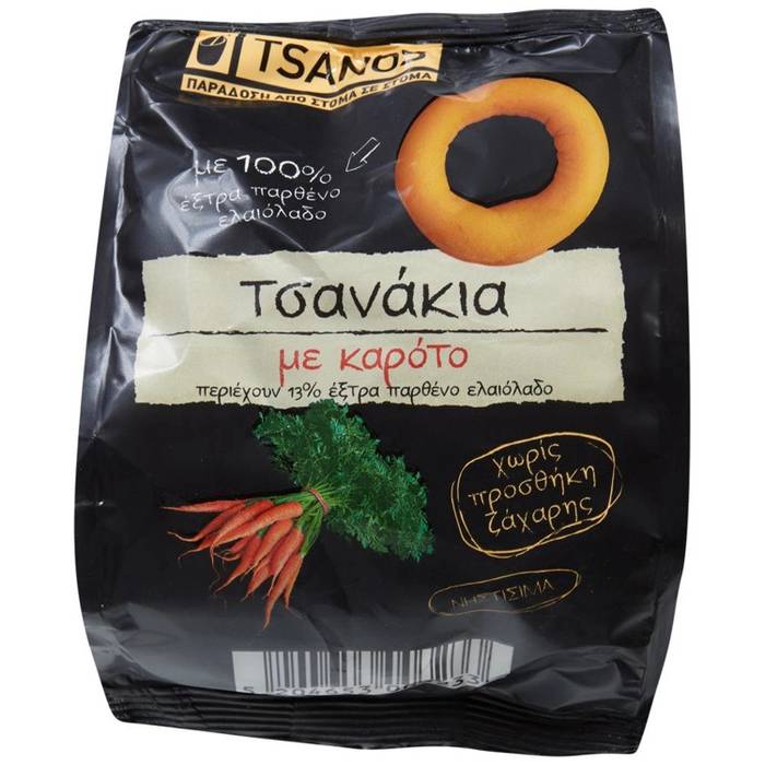 TSANOS τσανάκια με καρότο 60gr