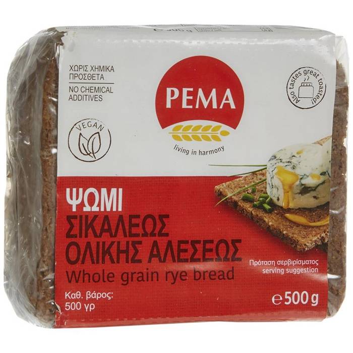 ΡΕΜΑ ψωμί σικάλεως ολικής αλέσεως 500gr