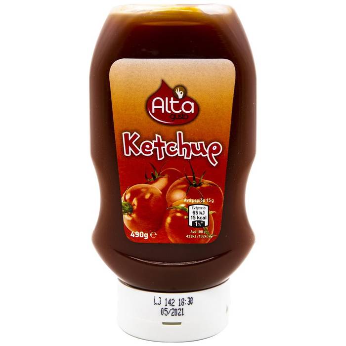 ALTA Gusto ketchup top down 490gr