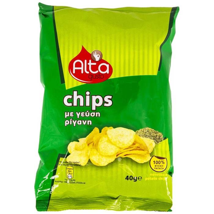 ALTA Gusto πατατάκια με ρίγανη 40gr
