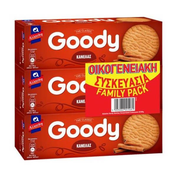ΑΛΛΑΤΙΝΗ μπισκότα goody με κανέλα 3x185gr