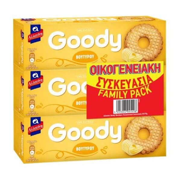 ΑΛΛΑΤΙΝΗ μπισκότα goody με βούτυρο 3x175gr