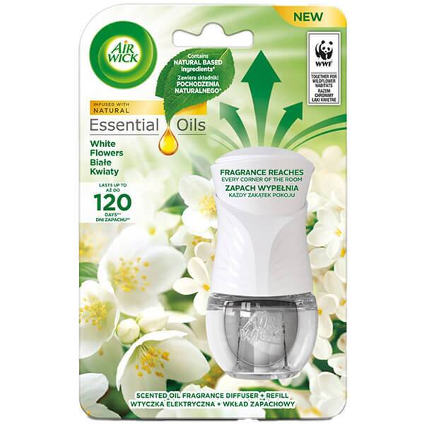 AIR WICK συσκευή ψεκασμού και ανταλλακτικό White Flowers 19ml