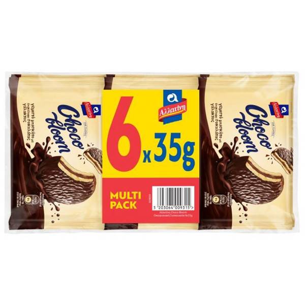 ΑΛΛΑΤΙΝΗ μπισκότα choco bloom γεμιστά με σοκολάτα 6x35gr