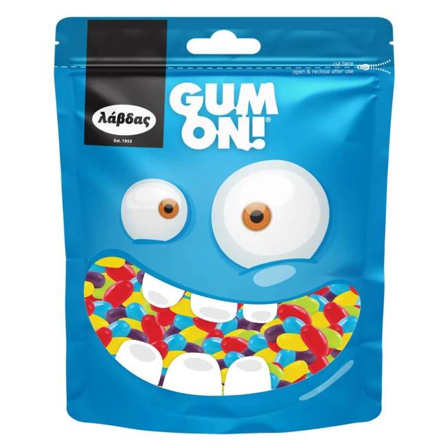 ΛΑΒΔΑΣ gum on ζελεδάκια jelly beans 90gr