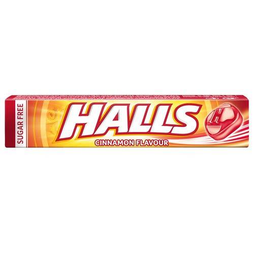 HALLS καραμέλες κανέλα χωρίς ζάχαρη 32gr
