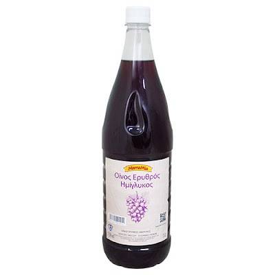 MAMA MIA οίνος ημίγλυκος ερυθρός 1,5lt