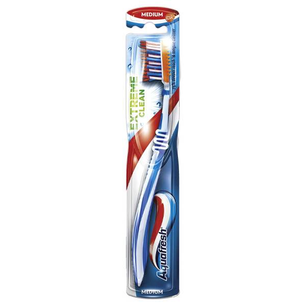 AQUAFRESH οδοντόβουρτσα extreme clean μέτρια 1τεμ