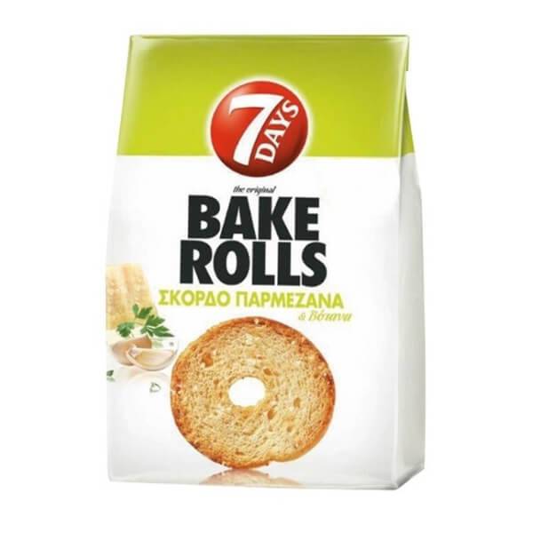 7 DAYS bake rolls σκόρδο και παρμεζάνα 150gr