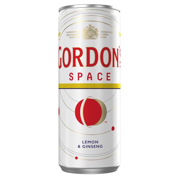 GORDON'S Space αλκοολούχο ποτό λεμόνι και τζίνσενγκ 250ml