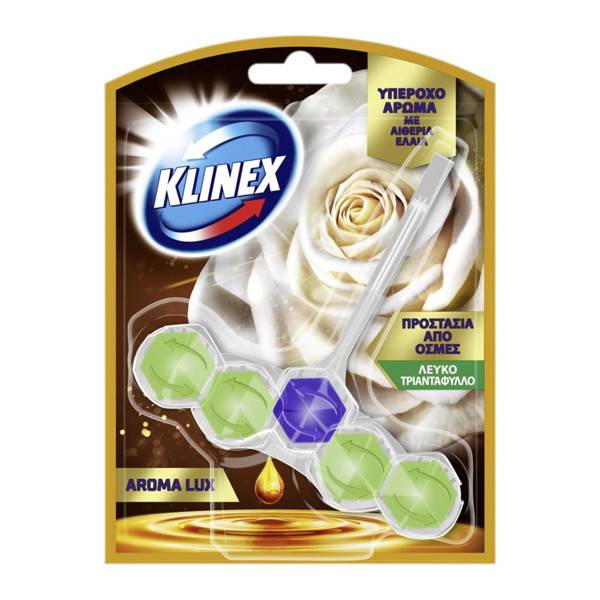 KLINEX μπλοκ αρωματικό τουαλέτας aroma luxe τριαντάφυλλο 2x50gr
